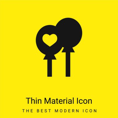 Balonlar çok az parlak sarı madde simgesi