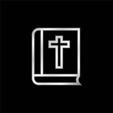 İncil Ana Hattı gümüş kaplama metalik simge