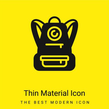 Sırt çantası en az sarı malzeme simgesi
