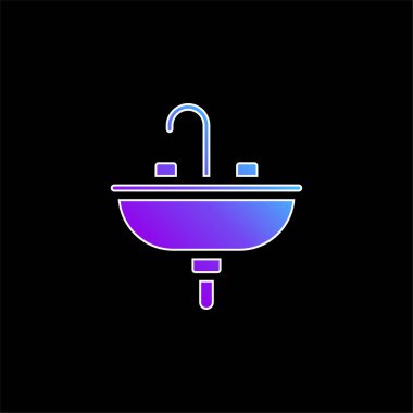 Havza mavisi gradyan vektör simgesi