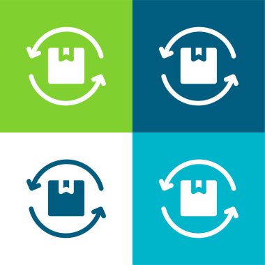 Kutu Düzlüğü 4 renk en küçük simge kümesi