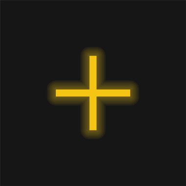 Parlak sarı neon simgesi ekle