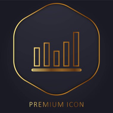 Etkinlik altın çizgi premium logosu veya simgesi