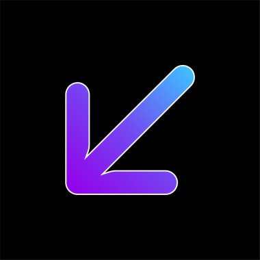 Oklar mavi eğimli vektör simgesi