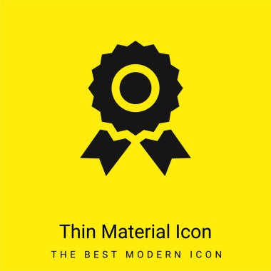 Rozet en az parlak sarı madde simgesi