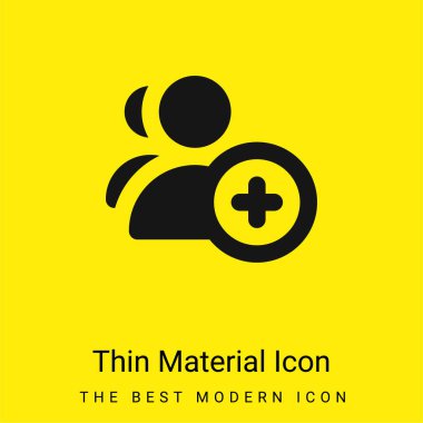 Kullanıcı minimal parlak madde simgesi ekle