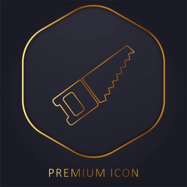 Bando Testere Altın Hat prim logosu veya simgesi