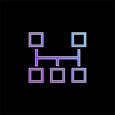 Şema mavi gradyan vektör simgesini engeller