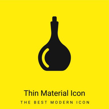 Big Bottle minimal bright yellow material icon clipart