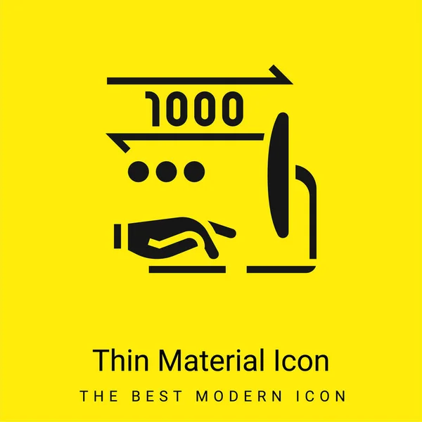 Иконка Минимального Ярко Желтого Материала — стоковый вектор