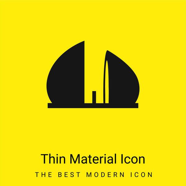 Al Shaheed Monument Of Iraq minimal bright yellow material icon