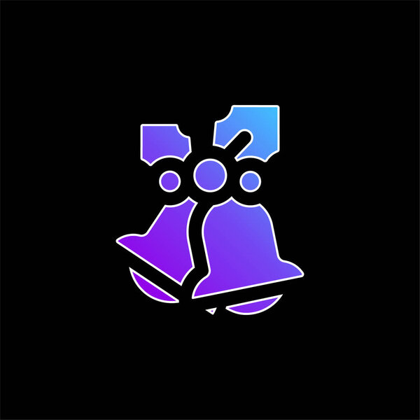 Значок голубого градиента