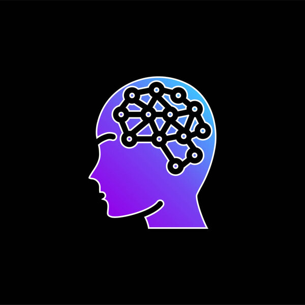 Иконка синего градиента