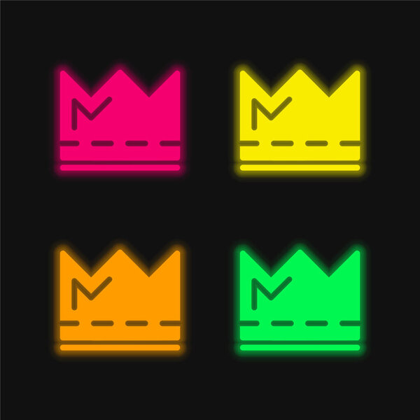 Иконка светящегося неонового вектора