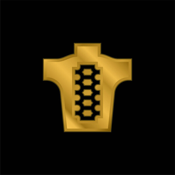 Металлическая икона или вектор логотипа