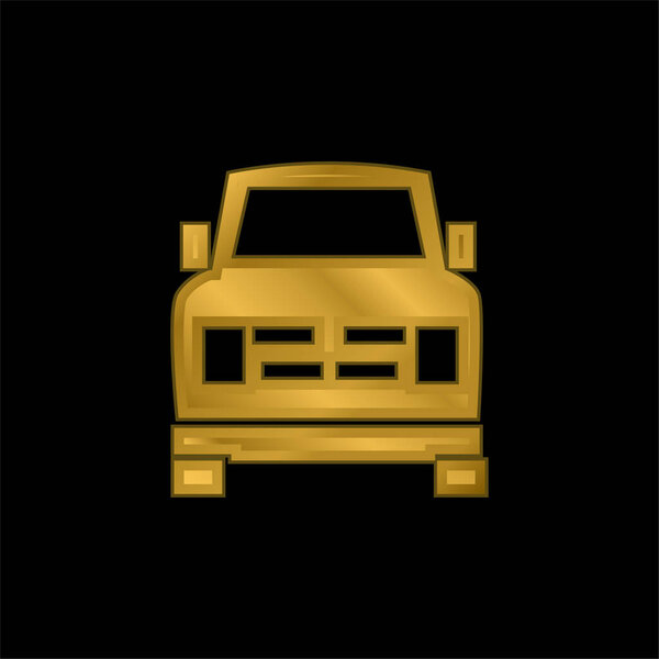 Весь покрытый золотом рельеф икона или вектор логотипа