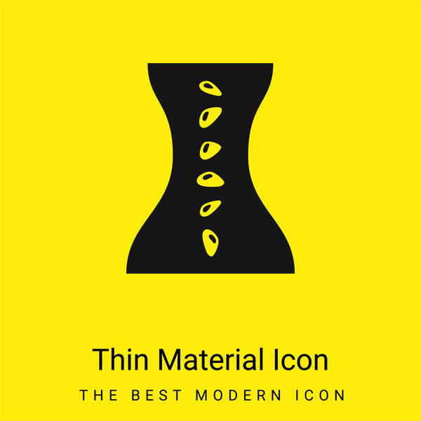 Body Spa And Massage minimal bright yellow material icon