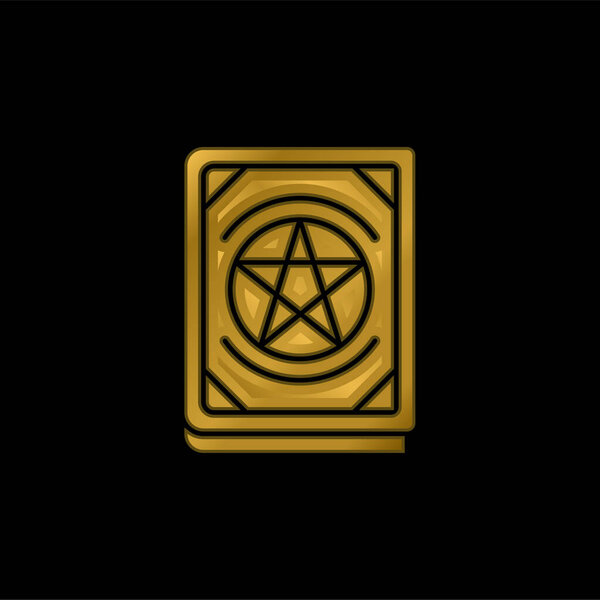 Позолоченная икона или вектор логотипа