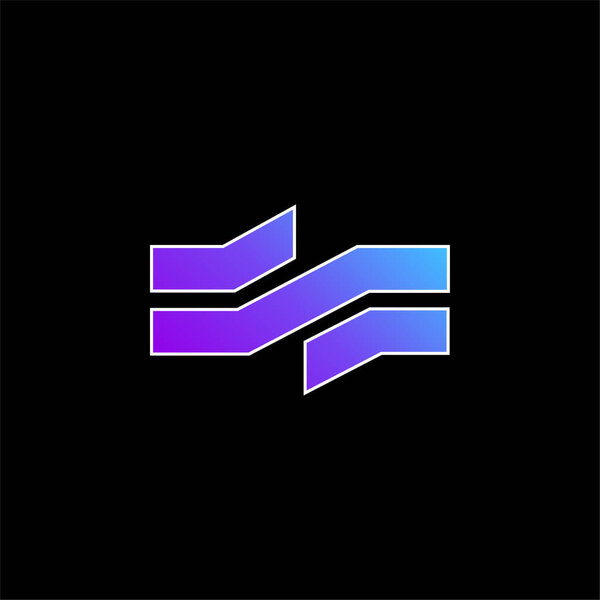 Amsterdam Metro Logo blue gradient vector icon