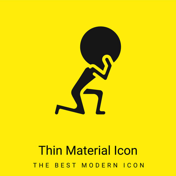 Atlas minimal bright yellow material icon