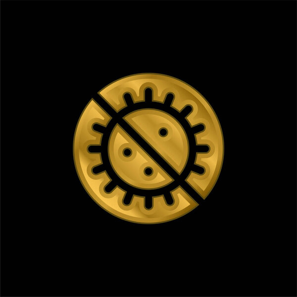 Позолоченная икона антибиотиков или вектор логотипа