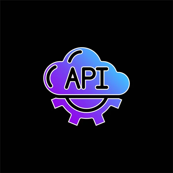 Api Blue Gramational Vector Icon — 스톡 벡터