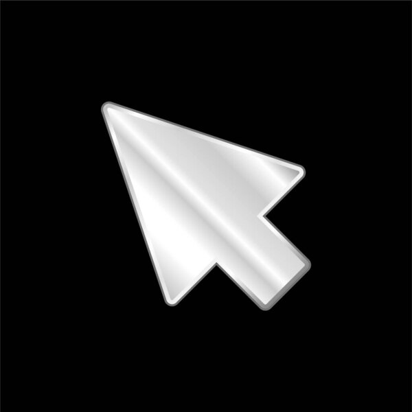 Серебристый металлический значок