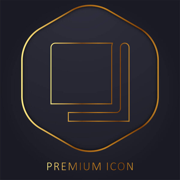 Blanket golden line premium logo or icon