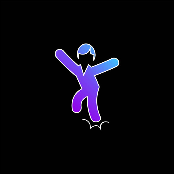 Ankle Sprain blue gradient vector icon