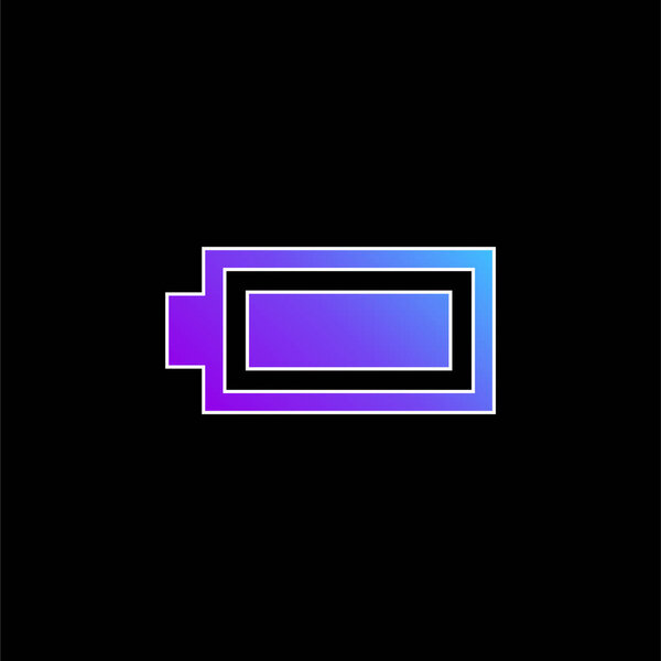 Battery blue gradient vector icon