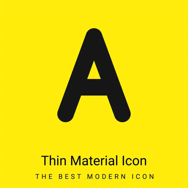 Minimal Bright Yellow Material Icon — Stock Vector