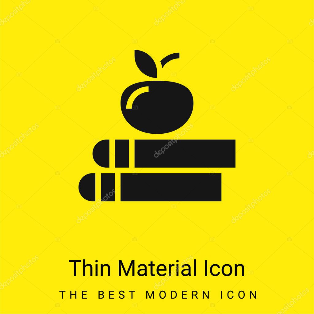 Book minimal bright yellow material icon