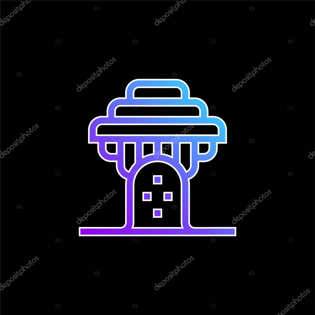 Baobab blue gradient vector icon