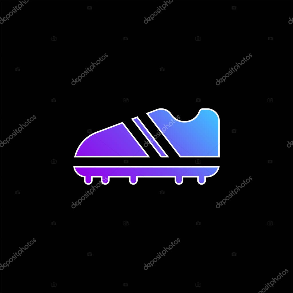 Boots blue gradient vector icon