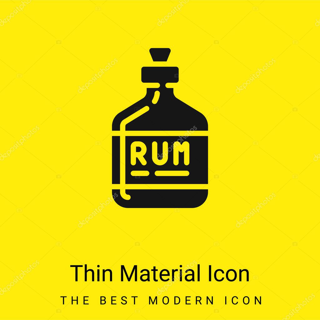 Alcohol minimal bright yellow material icon