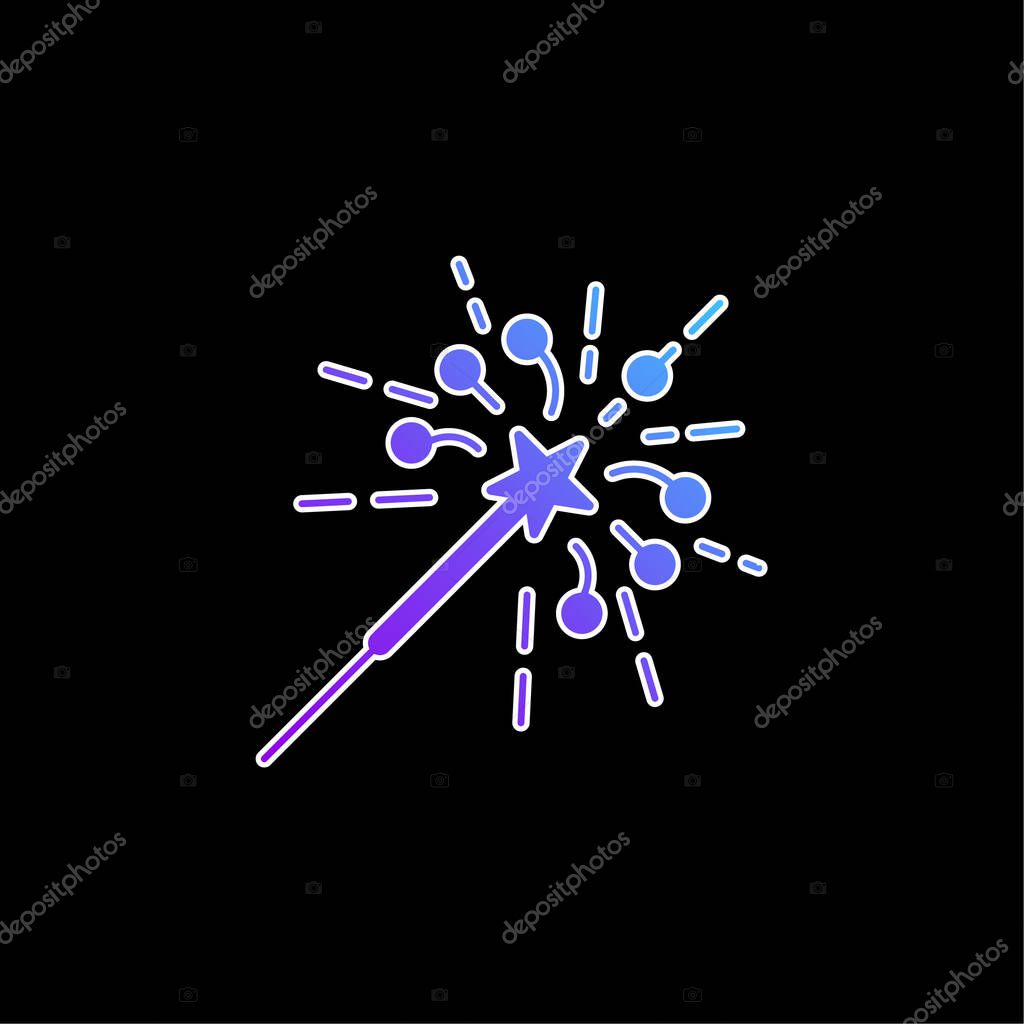 Bengal Light blue gradient vector icon
