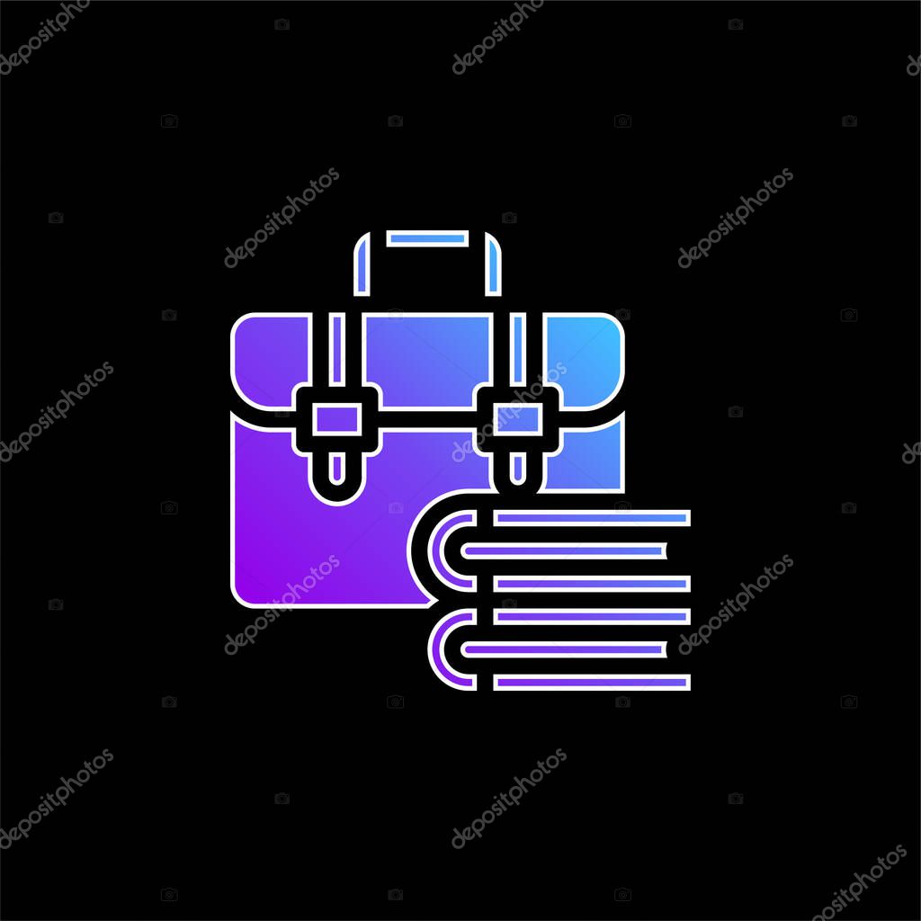 Bag blue gradient vector icon