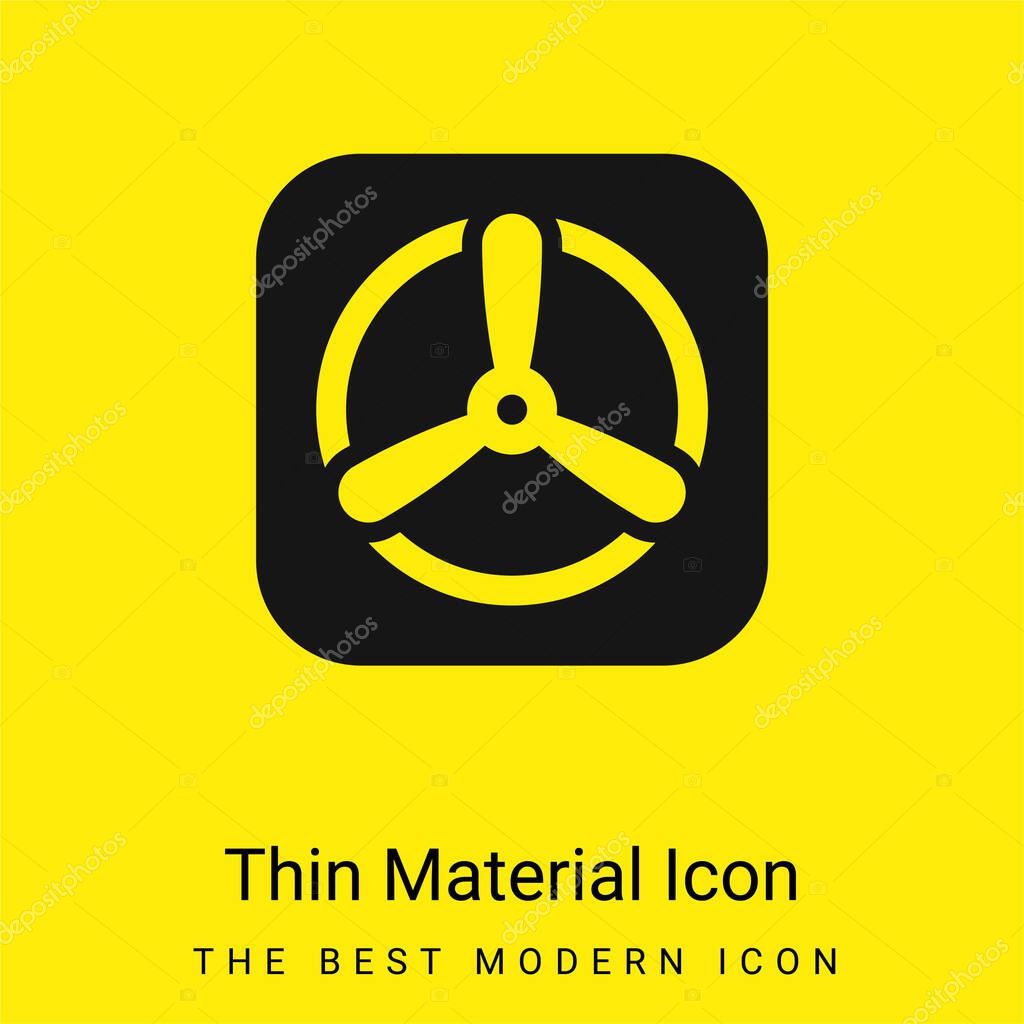 Apple minimal bright yellow material icon