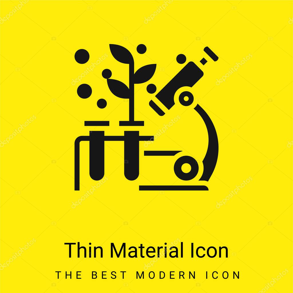 Biology minimal bright yellow material icon