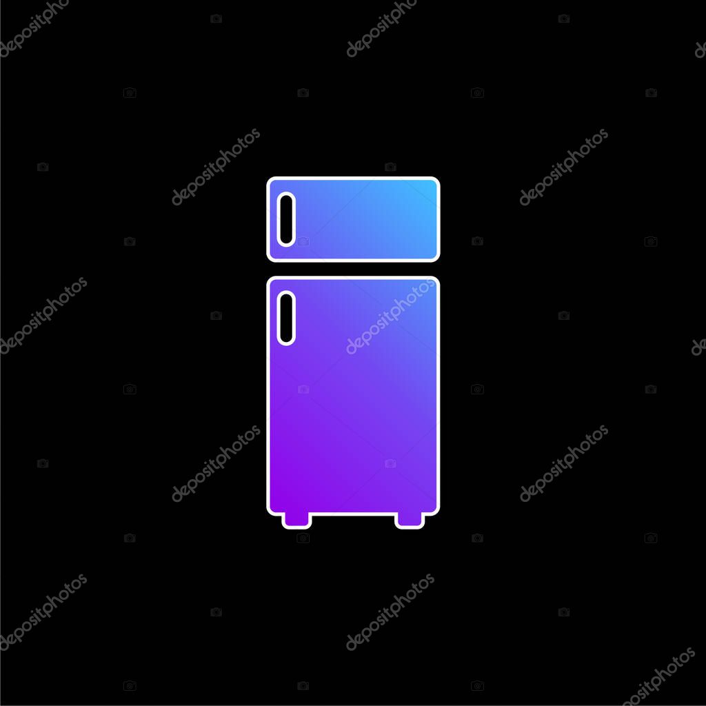 Big Fridge blue gradient vector icon