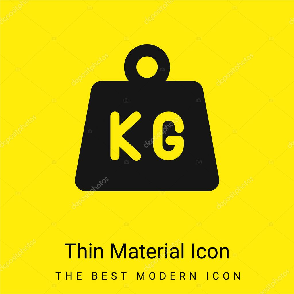 Bar minimal bright yellow material icon