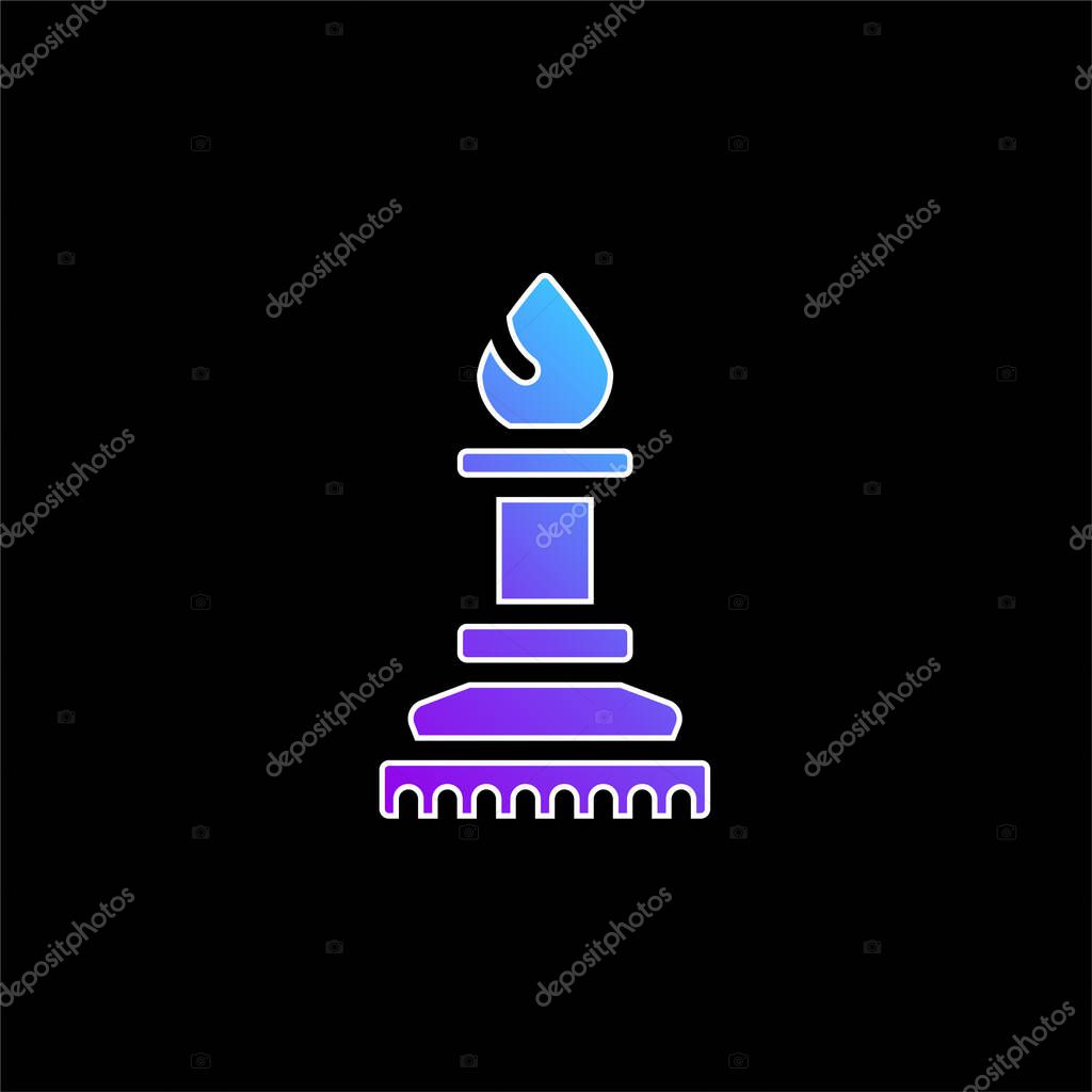 Bishop blue gradient vector icon