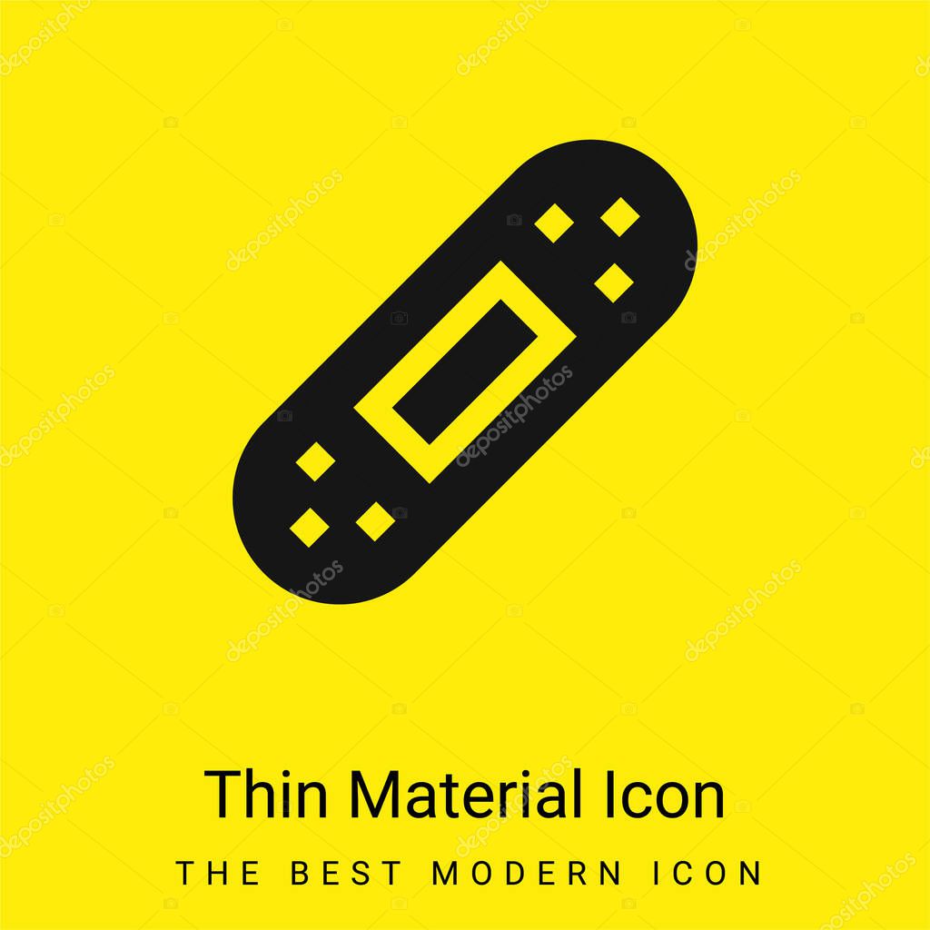 Band Aid minimal bright yellow material icon