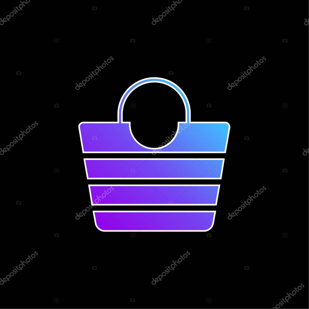 Bag blue gradient vector icon