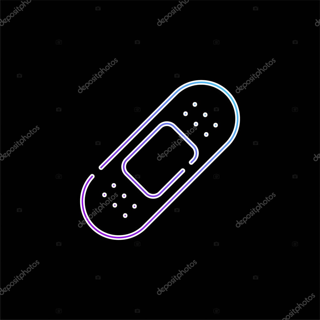 Band Aid blue gradient vector icon