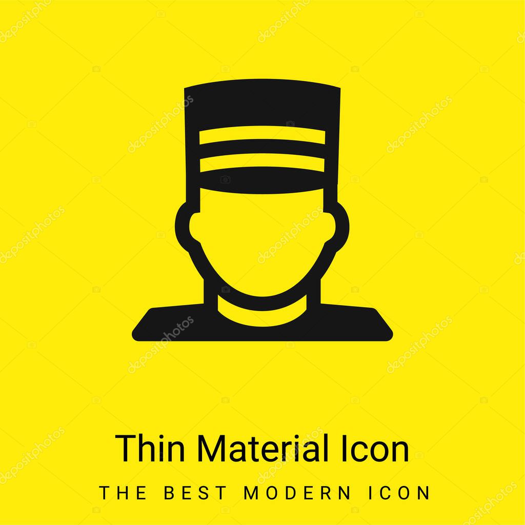 Bellboy minimal bright yellow material icon