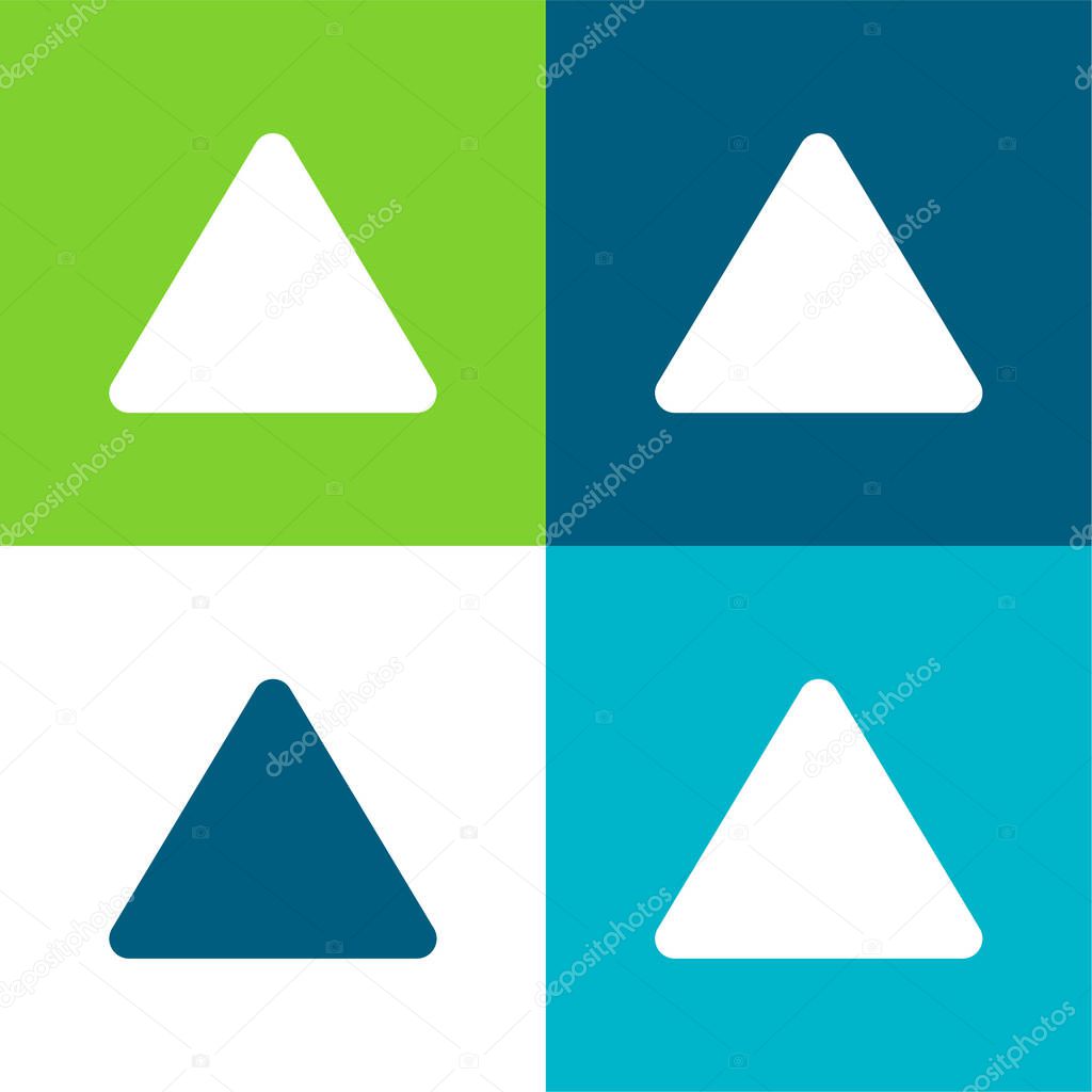 Bleach Flat four color minimal icon set