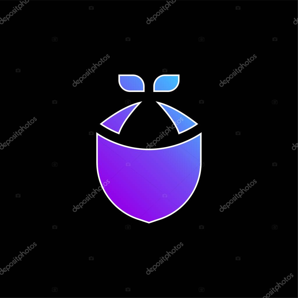 Bandana blue gradient vector icon