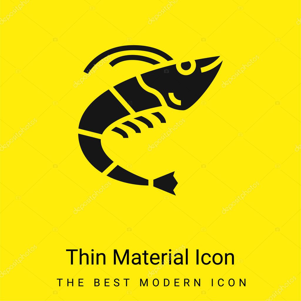 Animal minimal bright yellow material icon