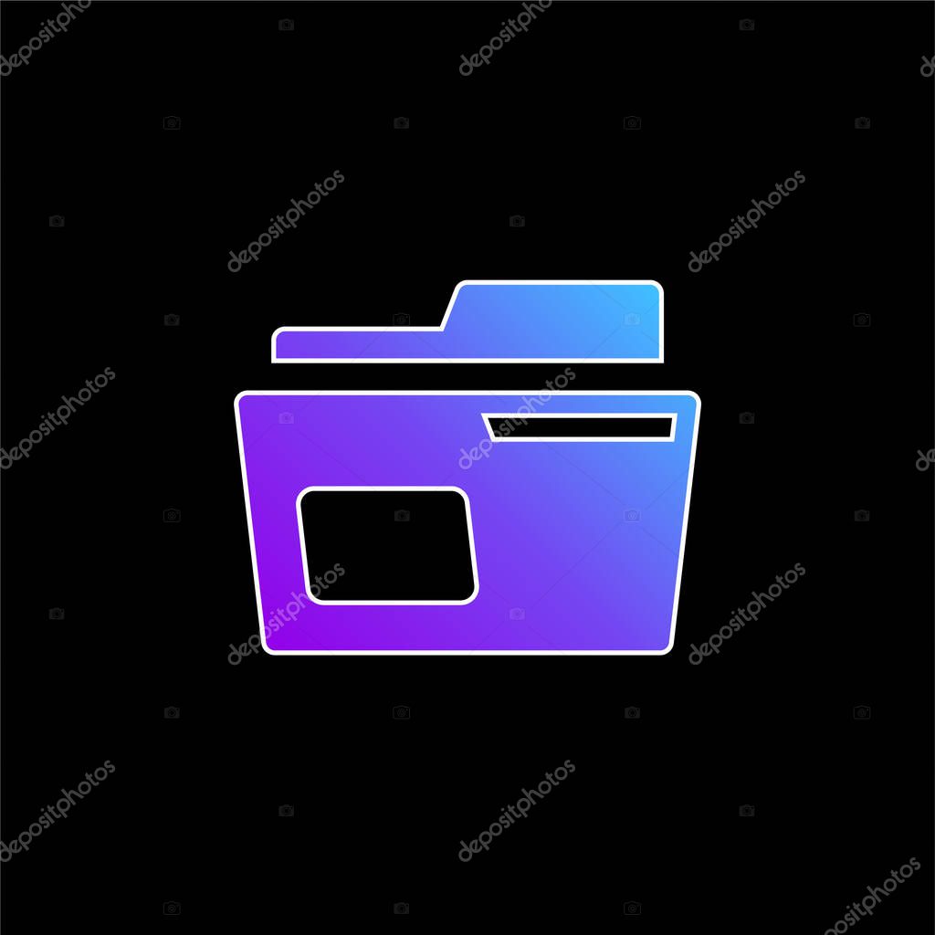 Archive blue gradient vector icon